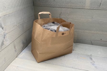 500 gram gewassen lontwol - Veenkolonist (grijs)