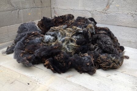 1 kilo basisklasse - Hollands boerenschaap (grijsbruin)