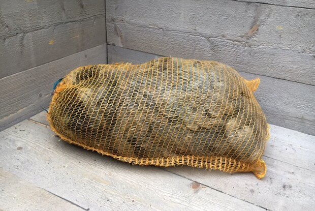 500 gram lamswol - Blauwe Texelaar (lichtgrijsbruin)