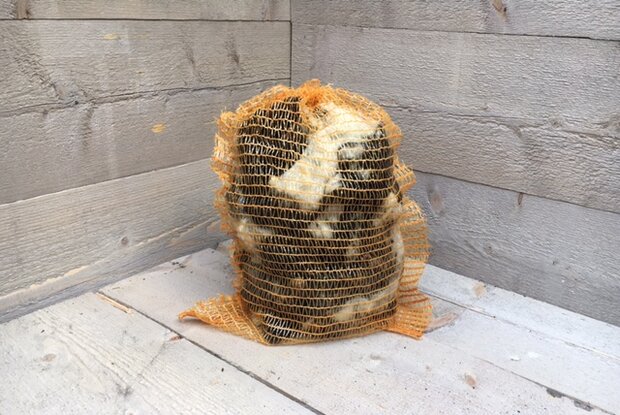 200 gram basiswol / vulwol - gewassen (gemengd)