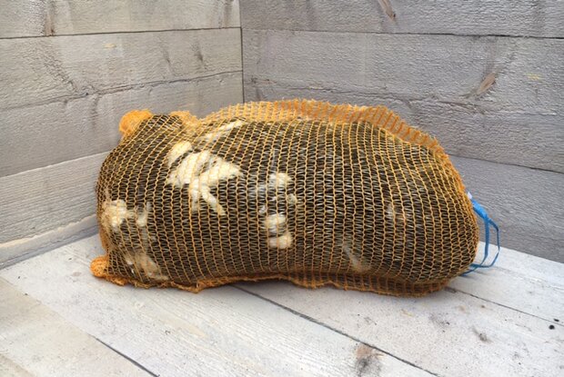 1 kilo basiswol / vulwol - gewassen (gemengd)
