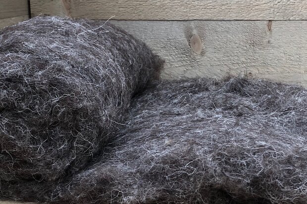 250 gram kaardvlies - Herdwick (grijs)