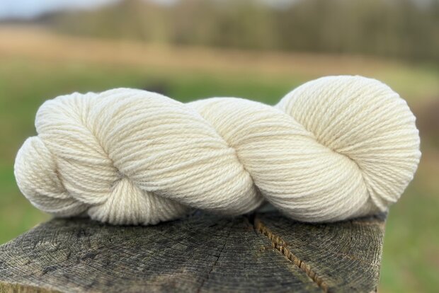 getwijnd breigaren LL 275 m - Clun Forest (wolwit)